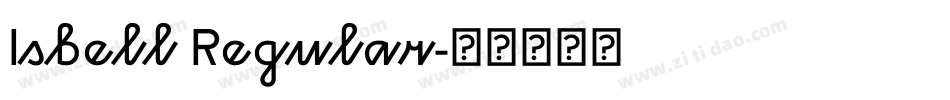 Isbell Regular字体转换